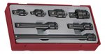 Set accessoires slagdoppen 1/2 tc-tray 7dlg