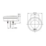 Achterlicht 3 functies 122mm 24LED