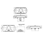 Achterlicht 6 functies 296x142mm 32LED rechts