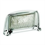 Kentekenverlichting 12/24V 76x41mm LED chroom