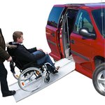 Oprijplaat aluminium vouwbaar voor rolstoel 122x73cm 270kg