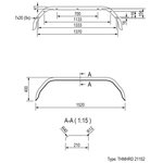 Spatscherm metaal tandemas 13/14 inch (21152)