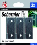 3-delige Scharnier Set, 50 x 50 mm