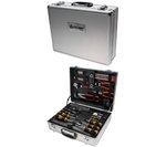 129-delige gereedschap set in aluminium behuizing