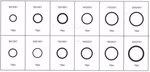 Koperring assortiment 150 delig