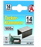 Bgs Technic Staples - 1000 stuk per stuk, 14 mm