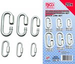 Bgs Technic 20-delige Snap Hook Set, geschroefd