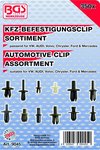 Bgs Technic Assortiment, bekledings clips VW, Audi, Volvo, Chrysler, Ford & Mercedes, 350-delig