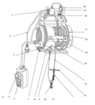 Elektrische takel 400/800 kg