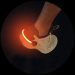 Veiligheids schoenclip LED rood - set van 2 stuks