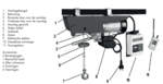 Elektrische takel 300/600kg