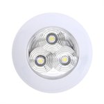 Plafonnière / opbouwarmatuur 3-leds 12V 290lm ø95x25mm