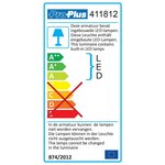 Plafonnière / opbouwarmatuur 3-leds 12V 290lm ø95x25mm