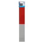 Reflecterend tape 5x30cm rood/wit set van 2 stuks