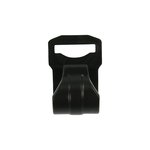 Tentclip voor tentstok 20-25mm met sleuf zwart