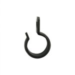 Tentclip voor tentstok 20-25mm met sleuf zwart