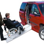 Oprijplaat aluminium vouwbaar voor rolstoel 183x73cm 270kg