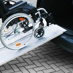 Oprijplaat aluminium vouwbaar voor rolstoel 183x73cm 270kg