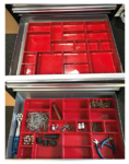 Bgs Technic Plastic Strorage Trays voor werkplaatskar 17 delig