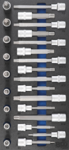 Bgs Technic Gereedschapmodule 1/3: dopsleutelbitset binnenzeskant wigprofiel (voor RIBE) | 25-dlg