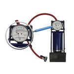 Voetpomp enkele cilinder met manometer