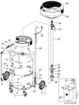 Professionele olie opvang unit 65 liter