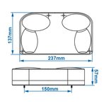 Achterlicht 6 functies 237x137mm links