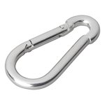 Karabijnhaak metaal 6x60mm x10 stuks