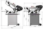 Mobiele bandzaag - daalvoeding diameter 128mm