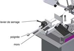 Mobiele bandzaag - daalvoeding diameter 128mm