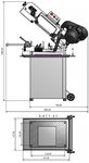 Mobiele bandzaag - daalvoeding diameter 128mm