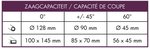 Mobiele bandzaag - daalvoeding diameter 128mm