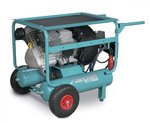 Mobiele werfcompressor hos 10 bar - 2x11 liter