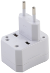Bgs Technic Reisstekker/stopcontactadapter | 3-dlg