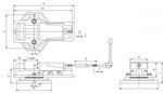 Mechanische freesklem extra grote bek opening 110mm