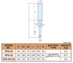 Kantentaster diameter 32/10 met led