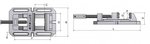 Universele boorklem industrial 395x215x115mm