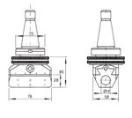 Automatische universele kotterkop DIN228 mk/m MK5/M20