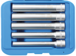 Bgs Technic Dopsleutel-inzetset, zeskant, extra diep aandrijf-binnenvierkant 10 mm (3/8) 8-14 mm 5-dlg