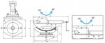 Mechanische 2-assige machineklem - super open 110mm