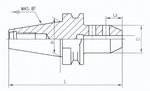 Uitgebalanceerde weldonhouder MAS403 BT40