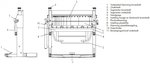 Plooibank 1020mm - gesegmenteerd bovenmes