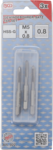 Bgs Technic Draadsnijtapset voor-, middel- en nasnijder M5 x 0,8 3-dlg