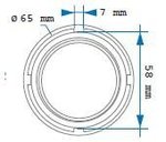 Transmissiemoercontactdoos (8-versnellingsbakbus) scania 65 mm