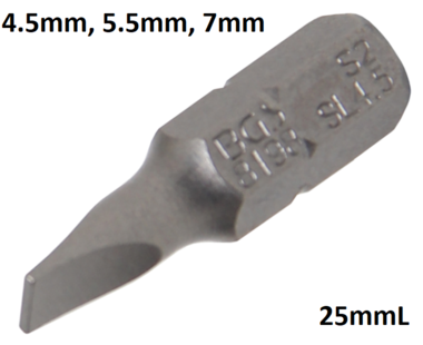 Bgs Technic Bit plain slot 4,5 mm, 1/4
