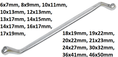 Bgs Technic Dubbeleringsleutel, 75° offset