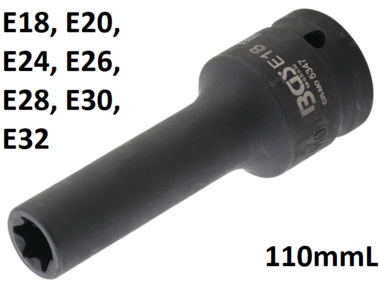 Bgs Technic 3/4 Impact Aansluiting inwendig torx E18 x 110 mm