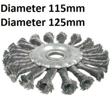 Bgs Technic Schijfborstel getwist staaldraad diameter 115 mm