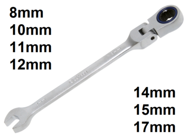 Bgs Technic Ratel knie ringsteeksleutel 8 mm