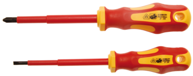 Bgs Technic 2-delige vde elektricien schroevendraaier set